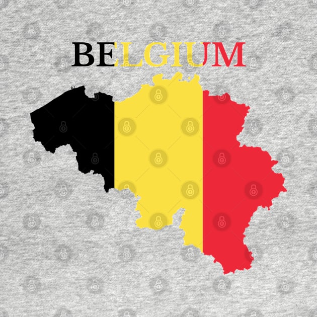 Belgium flag map by maro_00